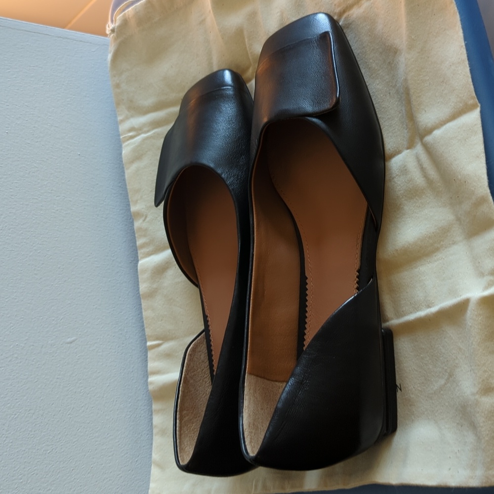 Sarto Franco Sarto Tracy Flat, 8.5, Black Leather